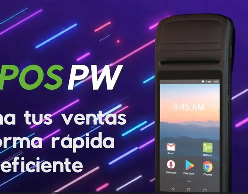 Terminal móvil POS PW en una pieza de lanzamiento